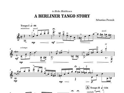 Sebastian Pecznik: A Berliner Tango Story: Solo pour Guitare