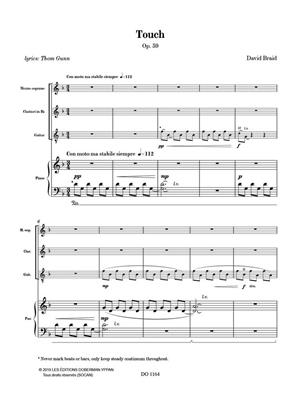David Braid: Touch, Op. 59: Ensemble de Chambre