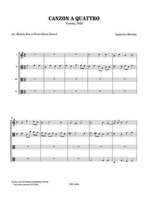 Locovico Beretta: Canzon a quattro: Cordes (Ensemble)