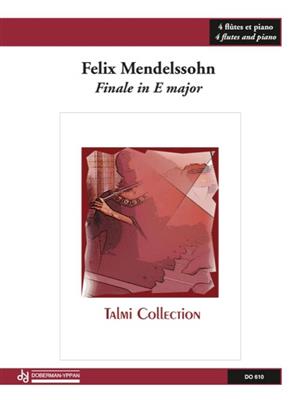 Felix Mendelssohn Bartholdy: Finale in E major (4 fl. / pno): Flûte Traversière et Accomp.