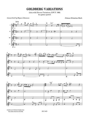 Johann Sebastian Bach: Goldberg Variations: (Arr. Bryan Johanson): Trio/Quatuor de Guitares