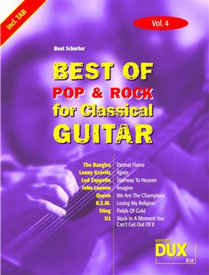 Best of Pop & Rock for Classical Guitar Vol. 4: Solo pour Guitare