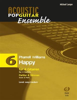 Pharrell Williams: Happy: (Arr. Michael Langer): Trio/Quatuor de Guitares