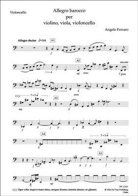 Angelo Ferraro: Allegro Barocco: Trio de Cordes
