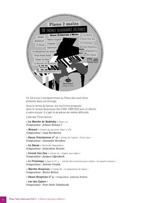 Tomasco Giovanni Albinoni: 9 Thèmes classiques célèbres pour Piano Vol. 2: (Arr. David Neyrolles): Solo de Piano