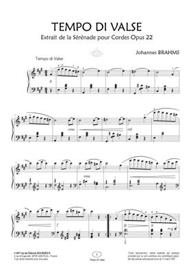 Antonín Dvořák: Tempo Di Valse: Solo de Piano