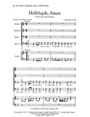 Georg Friedrich Händel: Judas Maccabaeus: Hallelujah, Amen: (Arr. A. T. Davison): Voix Basses et Ensemble