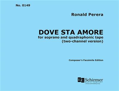 Ronald Perera: Dove sta amore: Chant et Autres Accomp.