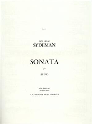 William Sydeman: Sonata: Solo de Piano