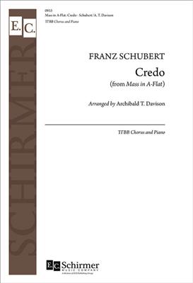Franz Schubert: Mass in A-Flat: Credo: (Arr. A. T. Davison): Voix Basses et Piano/Orgue