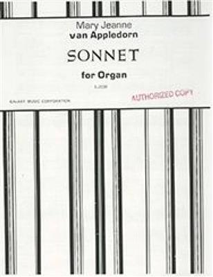 Mary Jeanne Van Appledorn: Sonnet: Orgue