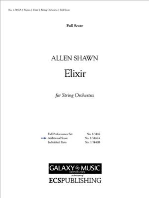 Allen Shawn: Elixir: Orchestre à Cordes