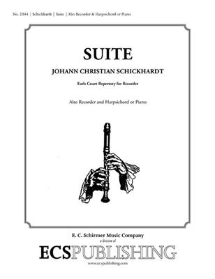 Johann Christian Schickhardt: Suite: Flûte à Bec Alto et Accomp.