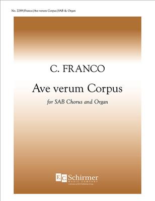 C. Franco: Ave verum Corpus: Chœur Mixte et Ensemble