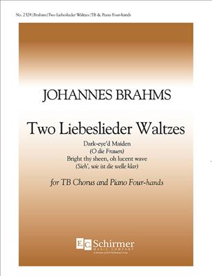 Johannes Brahms: Two Liebeslieder Waltzes: Voix Basses et Piano/Orgue