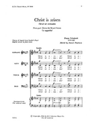 Franz Schubert: Christ Is arisen: Chœur Mixte et Accomp.