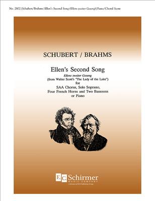 Franz Schubert: Ellen's Second Song: Voix Hautes et Ensemble
