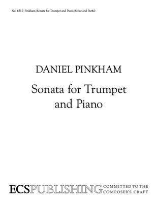 Daniel Pinkham: Sonata for Trumpet and Piano: Trompette et Accomp.