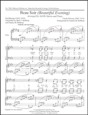 Claude Debussy: Beau Soir: Chœur Mixte et Piano/Orgue