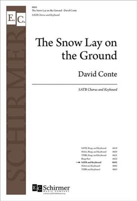 David Conte: The Snow Lay on the Ground: Chœur Mixte et Piano/Orgue