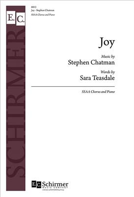 Stephen Chatman: Joy: Voix Hautes et Piano/Orgue
