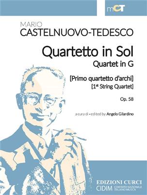 Mario Castelnuovo-Tedesco: Quartetto in Sol [Primo quartetto d'archi]: (Arr. Angelo Gilardino): Quatuor à Cordes