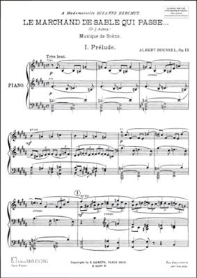 Albert Roussel: Marchand De Sable Piano: Solo de Piano