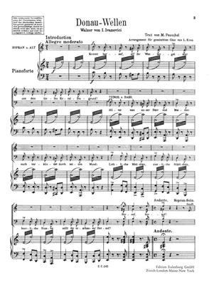 Iosif Ivanovici: Donauwellen: Chœur Mixte et Piano/Orgue