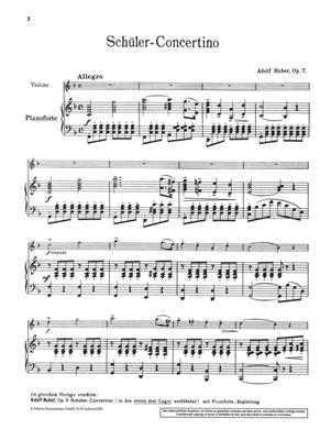 Adolf Huber: Concertino Für Violine: Violon et Accomp.