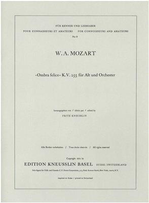 Wolfgang Amadeus Mozart: Ombra Felice: Orchestre et Voix