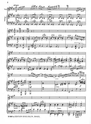 Fritz Wiesmann: Sonate Nr. 2 Für Violine und Klavier: Violon et Accomp.
