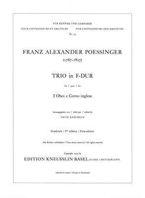 Franz Alexander Pössinger: Trio Für 2 Oboen und Englischhorn: Bois (Ensemble)