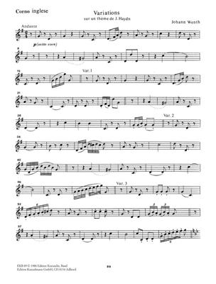Johann Wenth: Variations Sur Un Thème De Haydn: Bois (Ensemble)