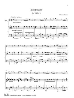Johannes Brahms: Intermezzo Op. 119 Nr. 3: Alto et Accomp.