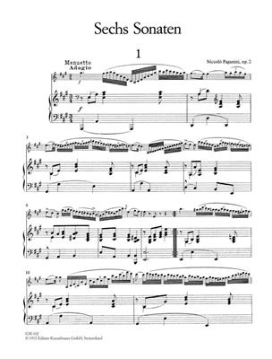 Niccolò Paganini: 6 Sonaten: Violon et Accomp.