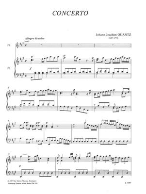 Johann Joachim Quantz: Konzert Für Flöte: Hautbois et Accomp.