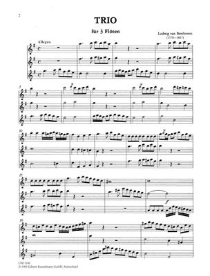 Ludwig van Beethoven: Trio: Flûtes Traversières (Ensemble)