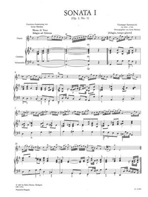 Giuseppe Sammartini: 12 Sonaten für Flöte op. 2/1-3 - Band 1: Flûte Traversière et Accomp.