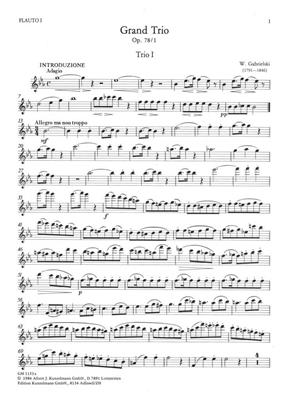 W. Gabrielski: Grand Trio op. 78, No. 1: Flûtes Traversières (Ensemble)