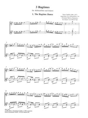Scott Joplin: Ragtimes(3): Flûte à Bec Alto et Accomp.