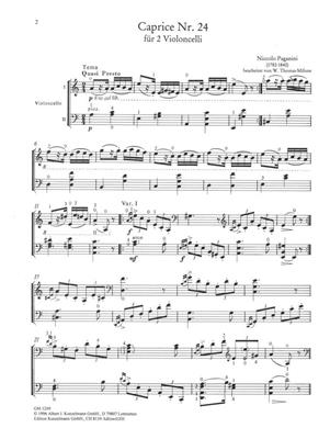 Niccolò Paganini: Caprice Nr. 24 Für 2 Violoncelli: (Arr. Werner Thomas-Mifune): Duo pour Violoncelles