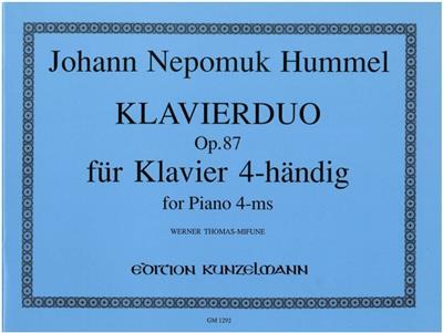 Johann Nepomuk Hummel: Klavierduo: Piano Quatre Mains