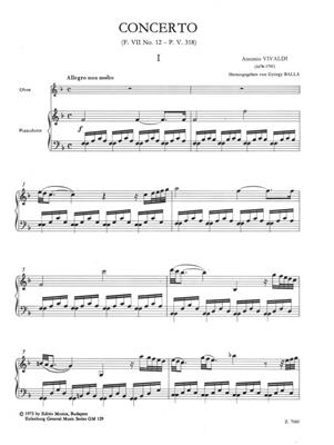 Antonio Vivaldi: Konzert Für Oboe: Hautbois et Accomp.