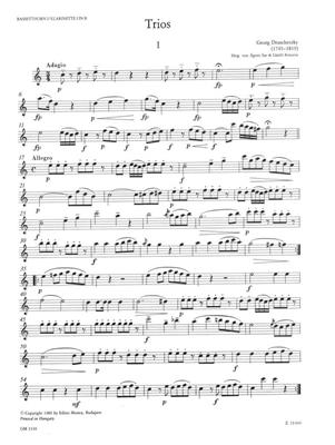 Georg Druschetzky: Trios - Für 3 Bassetthörner (Klarinetten): Clarinettes (Ensemble)