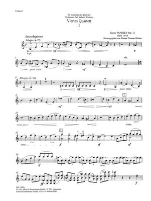 Sergei Iwanowitsch Tanejew: Streichquartett Nr. 4: (Arr. Werner Thomas-Mifune): Quatuor à Cordes