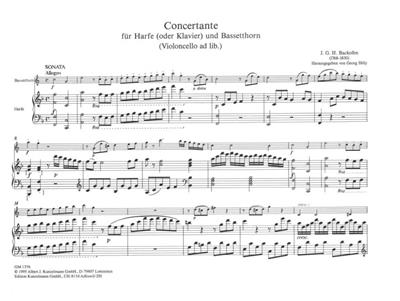 Johann Georg Heinrich Backofen: Concertante: Clarinette et Accomp.