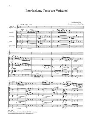 Girolamo Salieri: Introduzione, Thema Con Variationi: Ensemble de Chambre