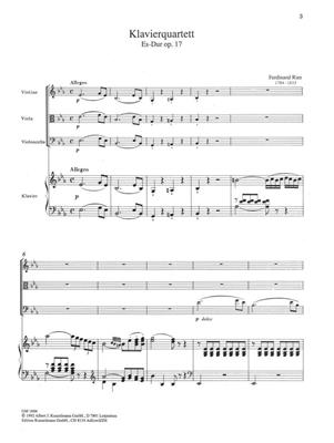 Ferdinand Ries: Quartett: Quatuor pour Pianos