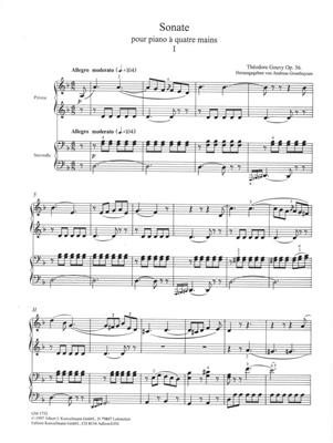Théodore Gouvy: Sonate: Piano Quatre Mains