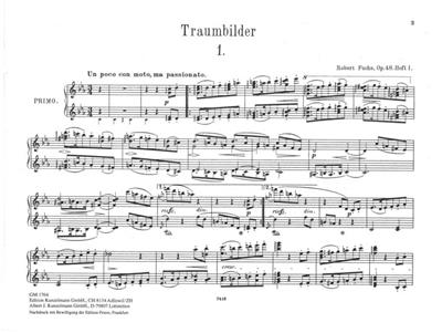 Robert Fuchs: Traumbilder: Piano Quatre Mains